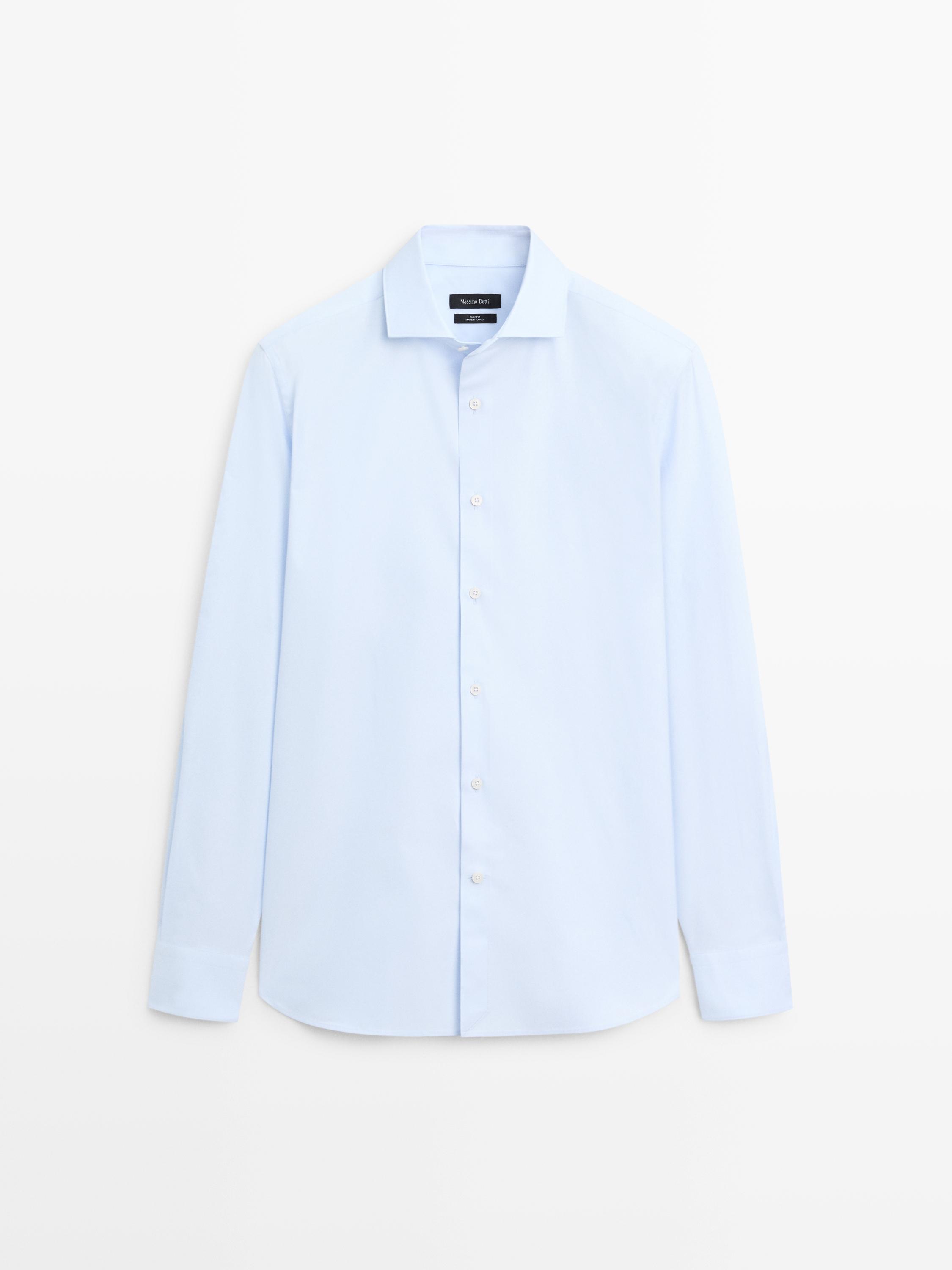 Slim fit 100% cotton shirt